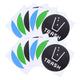 SWETRACE Trash Bin Sticker Multi PVC Adhesive Sticker 12Pcs Recycling Symbols Household Use