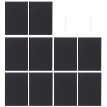 2 Pack of 10pcs Scratch Paper Scratching Drawing Paper Black Scratch Crafts Notes Boards Scratch Supplies 30X21cm Black