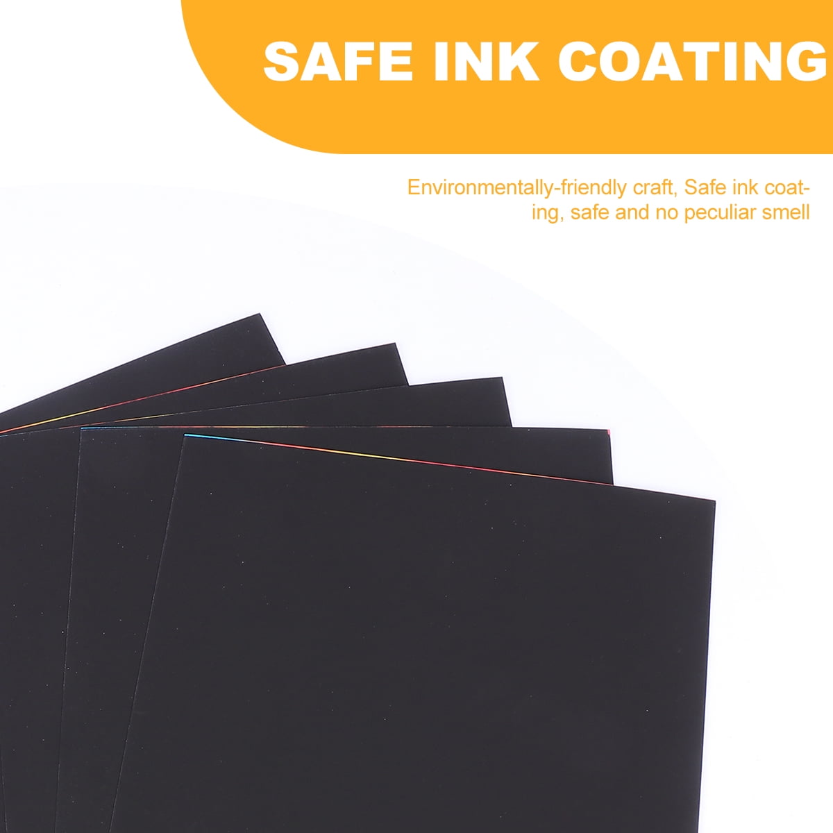 2 Pack of 10pcs Scratch Paper Scratching Drawing Paper Black Scratch Crafts Notes Boards Scratch Supplies 30X21cm Black