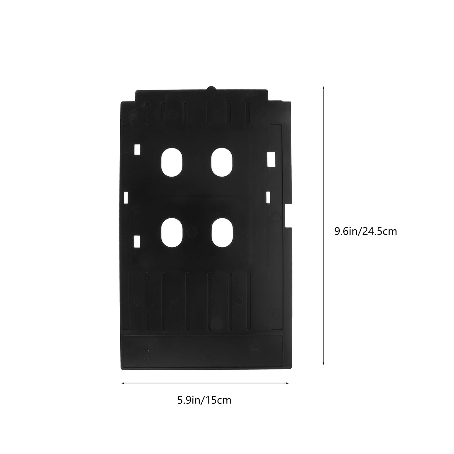 Reusable Card Printer Tray Black 1Pcs 9.6X5.9X0.04In