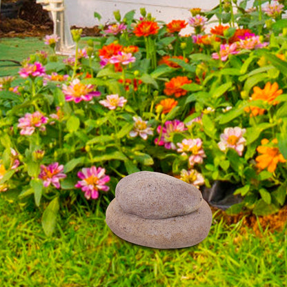 SWETRACE Garden Key Hider 1Pcs in Light Grey Resin with Hidden Security for Adults and Home Decoration