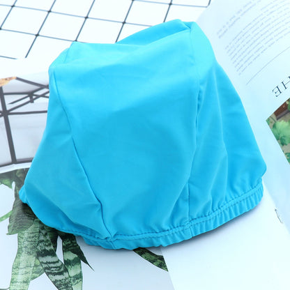 SWETRACE 2Pcs Swim Cap for Long Hair Polyester Round Waterproof UV Protection for Adults 11.8x4.7x0.2in