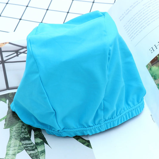 SWETRACE 2Pcs Swim Cap for Long Hair Polyester Round Waterproof UV Protection for Adults 11.8x4.7x0.2in