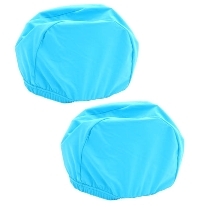 SWETRACE 2Pcs Swim Cap for Long Hair Polyester Round Waterproof UV Protection for Adults 11.8x4.7x0.2in