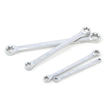 4Pcs Star Double Torx Wrench Spanner E6- E24 E-Type Double-Ended Hexagon