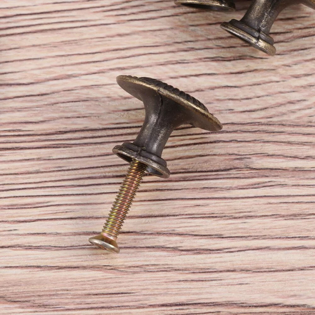 Antique Style Cabinet Knobs Set Of 4 Vintage Drawer Pulls Black Handles