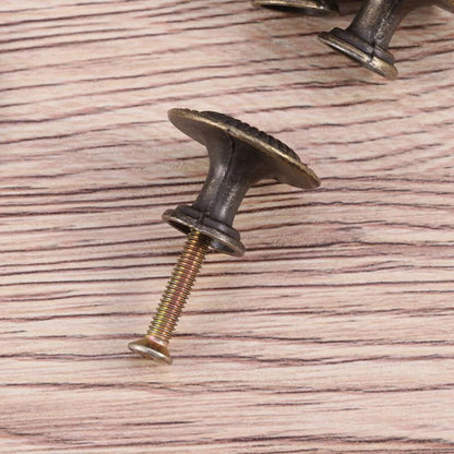 Antique Style Cabinet Knobs Set Of 4 Vintage Drawer Pulls Black Handles