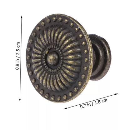 Antique Style Cabinet Knobs Set Of 4 Vintage Drawer Pulls Black Handles
