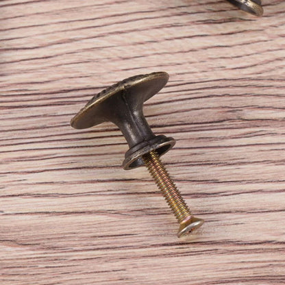 Antique Style Cabinet Knobs Set Of 4 Vintage Drawer Pulls Black Handles