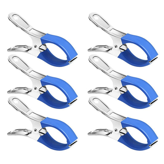 Windproof Pool Cover Clips 30Pcs For Above Ground And Hard Edged Pools-6Pcs Blue 6pcs blue