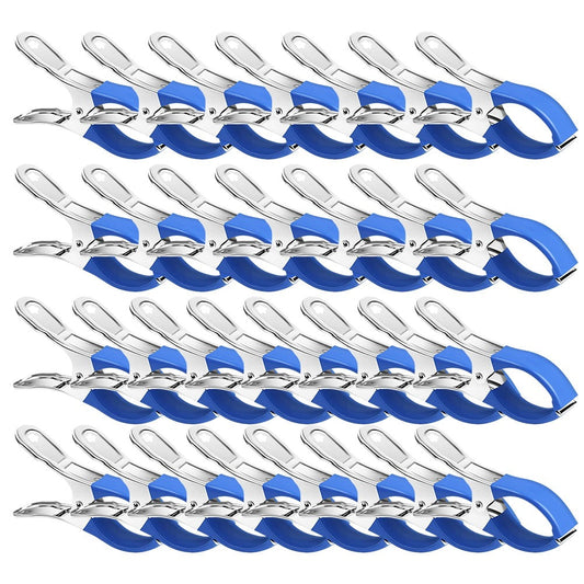 Windproof Pool Cover Clips 30Pcs For Above Ground And Hard Edged Pools-6Pcs Blue 30pcs blue