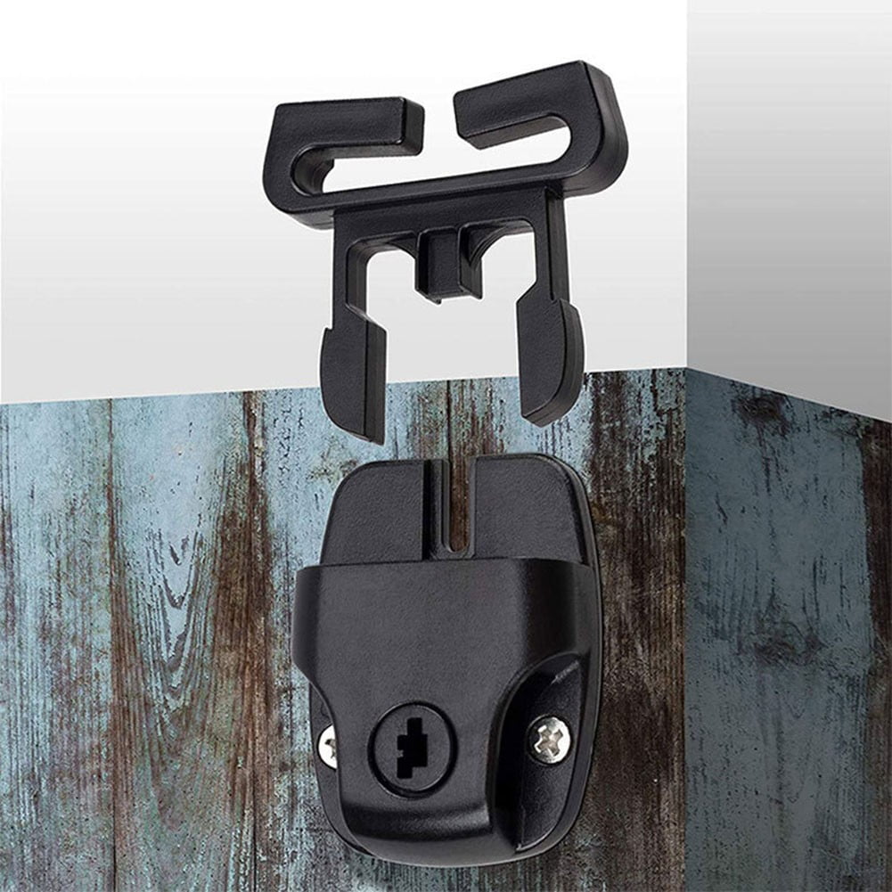 4 Set Spa Cover Latch Replacement Kit With Slots - Includes 4 Latches Tracks Keys & Screws For Hot Tub Cover Repair - Black Plastic