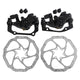 BAMILL 51mm Brake Caliper 160MM Brake System Easy Installation Excellent Heat Dissipation Lightweight Design For Folding Bikes black front+rear+2xdisc black