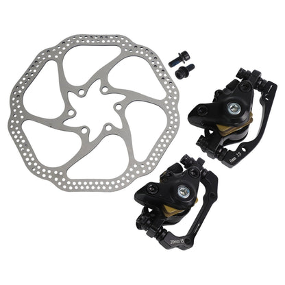BAMILL 51mm Brake Caliper 160MM Brake System Easy Installation Excellent Heat Dissipation Lightweight Design For Folding Bikes black front+rear+2xdisc black