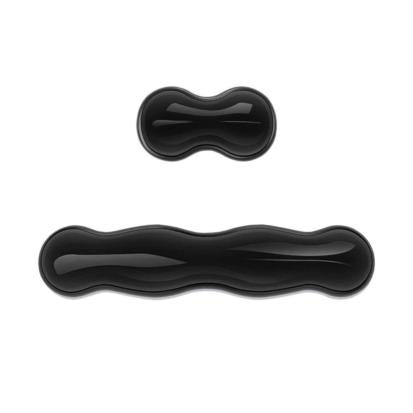 Gel Wrist Rest For Keyboard, Silicone Gel Keyboard and Mouse Wrist Rest Set, Cool Soft Ergonomic Wrist Rest, Relax Your Wrist, for Laptop Computer Office & Home Black