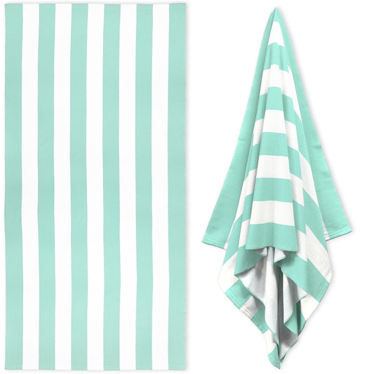 Large Beach Towels, Swimming Towel, Soft & Absorbent Oversized Sheet Made of 100% Cotton - for Swimming Pool, Home, Bath, Spa & Outdoor Use - Bright Colors Elegant Striped Design, Multicolor, 35x70 35" x 70" B