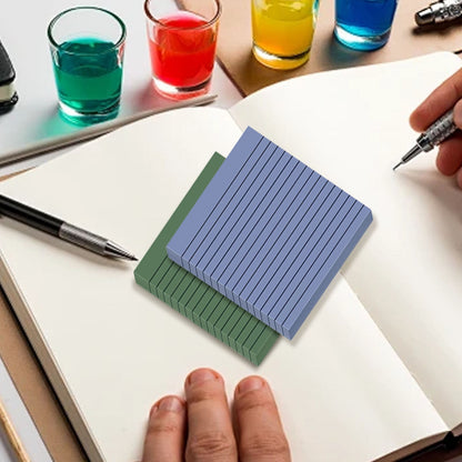 Lined Sticky Notes 3x3 Inches, Light Purple Black Ruled Self-Stick Pads, Easy to Post for Home, Office, Notebook, 1 Pack (30 Sheets/Pad) Green3 3" x 3" Beige