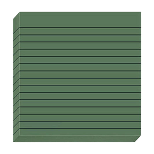 Lined Sticky Notes 3x3 Inches, Light Purple Black Ruled Self-Stick Pads, Easy to Post for Home, Office, Notebook, 1 Pack (30 Sheets/Pad) 3" x 3" Green3