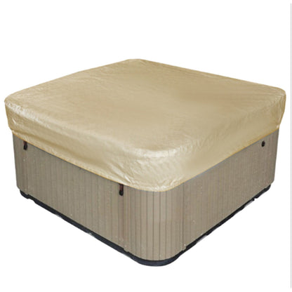 Square Hot Tub Cover - Outdoor Heavy Duty Protector for Patio Spas and Swimming Pools | Hard Covers For Hot Tub Waterproof Dust Cover for Hot Tubs, Jacuzzis, and Outdoor(Black -89.76x11.81") Beige-86.61x11.81"