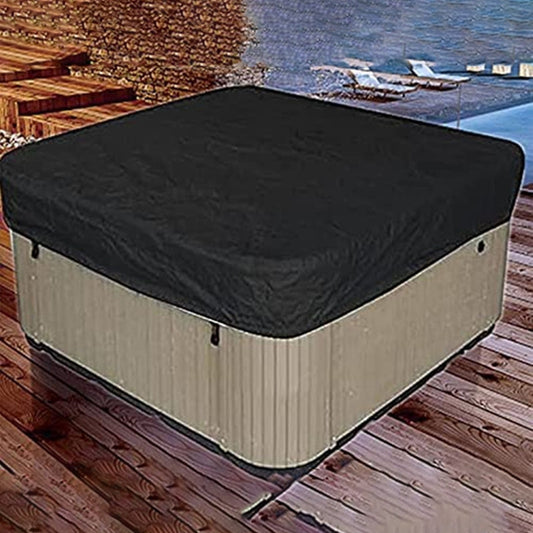 Square Hot Tub Cover - Outdoor Heavy Duty Protector for Patio Spas and Swimming Pools | Hard Covers For Hot Tub Waterproof Dust Cover for Hot Tubs, Jacuzzis, and Outdoor(Black -89.76x11.81") Black -82.67x11.81"
