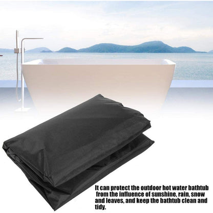 Square Hot Tub Cover - Outdoor Heavy Duty Protector for Patio Spas and Swimming Pools | Hard Covers For Hot Tub Waterproof Dust Cover for Hot Tubs, Jacuzzis, and Outdoor(Black -89.76x11.81") Black -89.76x11.81"
