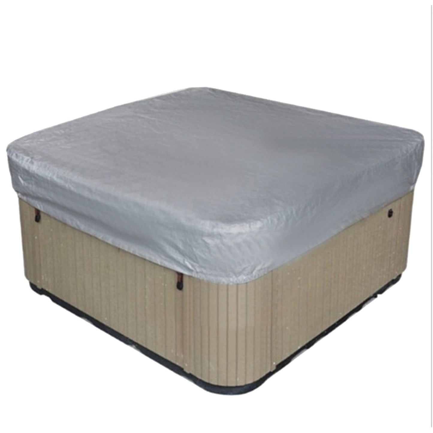 Square Hot Tub Cover - Outdoor Heavy Duty Protector for Patio Spas and Swimming Pools | Hard Covers For Hot Tub Waterproof Dust Cover for Hot Tubs, Jacuzzis, and Outdoor(Black -89.76x11.81") Grey -86.61x35.43"