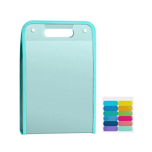 Important Document Storage, 13 Pockets Expanding File Folder with Colored Tabs, File Organizer with Expandable Cover, Expandable Accordian Filing Folder Letter A4 Size, 4 colours(A) C