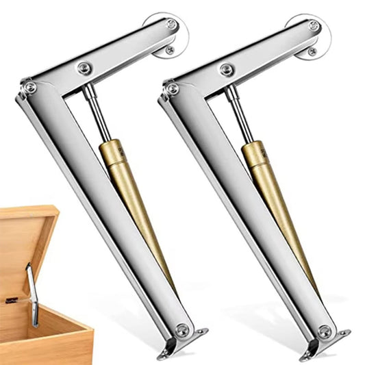 2PCS 100N Box Hinges Soft Close, Lid Support Hinge Soft Close Toy Box Hinges, Soft Close Hinges for Toy Box, Soft Close Cabinet Hinges and Slow Closing Lid Support Hinge