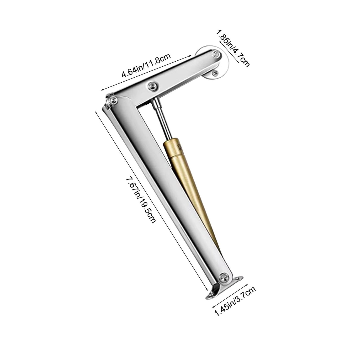 2PCS 100N Box Hinges Soft Close, Lid Support Hinge Soft Close Toy Box Hinges, Soft Close Hinges for Toy Box, Soft Close Cabinet Hinges and Slow Closing Lid Support Hinge