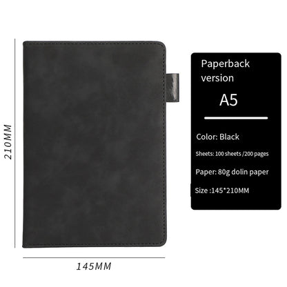 Journal Book Notebook,5.71x8.27",100 Sheets,200 Pages Blank Journal Notebook Thick Sketch Book Hardcover Leather Unlined Journaling Composition Book,Journaling Business Notebook Pink