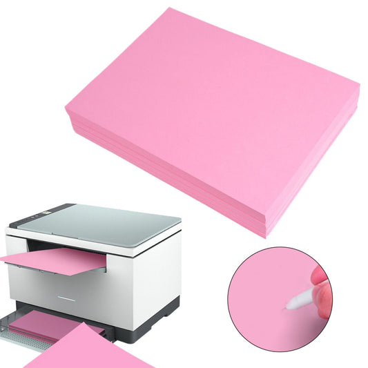 100Pcs Copy Printer Paper,8.5 x 11 Pink Letter Size Copy Paper, 100 Sheets Printing Paper for Documents Writing, Drawing, Smooth, Colored Paper Letter Size for Printer, Arts & Crafts, DIY Pink