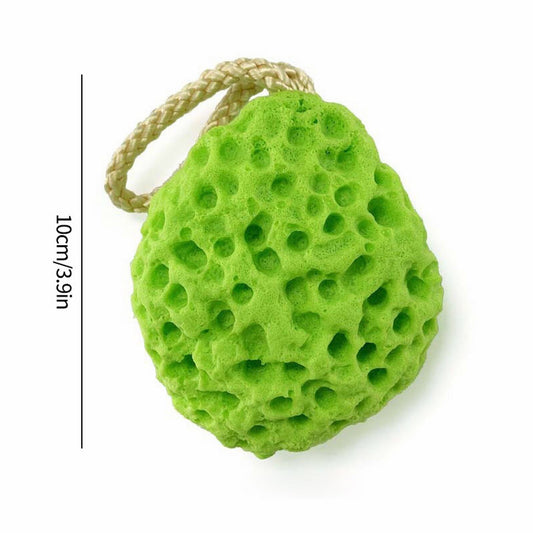 Honeycomb Bath Sponges, Ultra Soft Premium Sea Sponge, Foam Rub, Bath Scrubber Shower Sponge Bathing Accessories, 1 Pcs, 3.9 Inches 3.9" Yellow