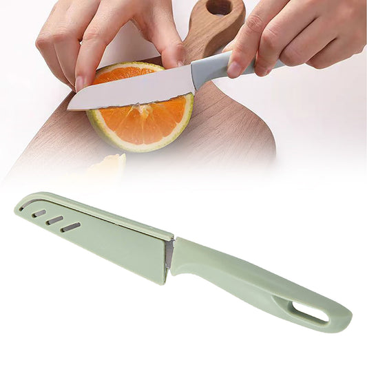 Paring Knife,1Pcs Paring Knives (1 Knives And 1 Knife Cover),4 Inch Peeling Knife,Fruit And Vegetable Knife,Ultra Sharp Kitchen Knives, Stainless Steel, Pp Plastic Handle,Kitchen Gadgets A