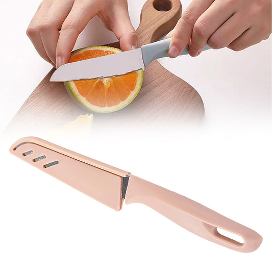 Paring Knife,1Pcs Paring Knives (1 Knives And 1 Knife Cover),4 Inch Peeling Knife,Fruit And Vegetable Knife,Ultra Sharp Kitchen Knives, Stainless Steel, Pp Plastic Handle,Kitchen Gadgets,A B