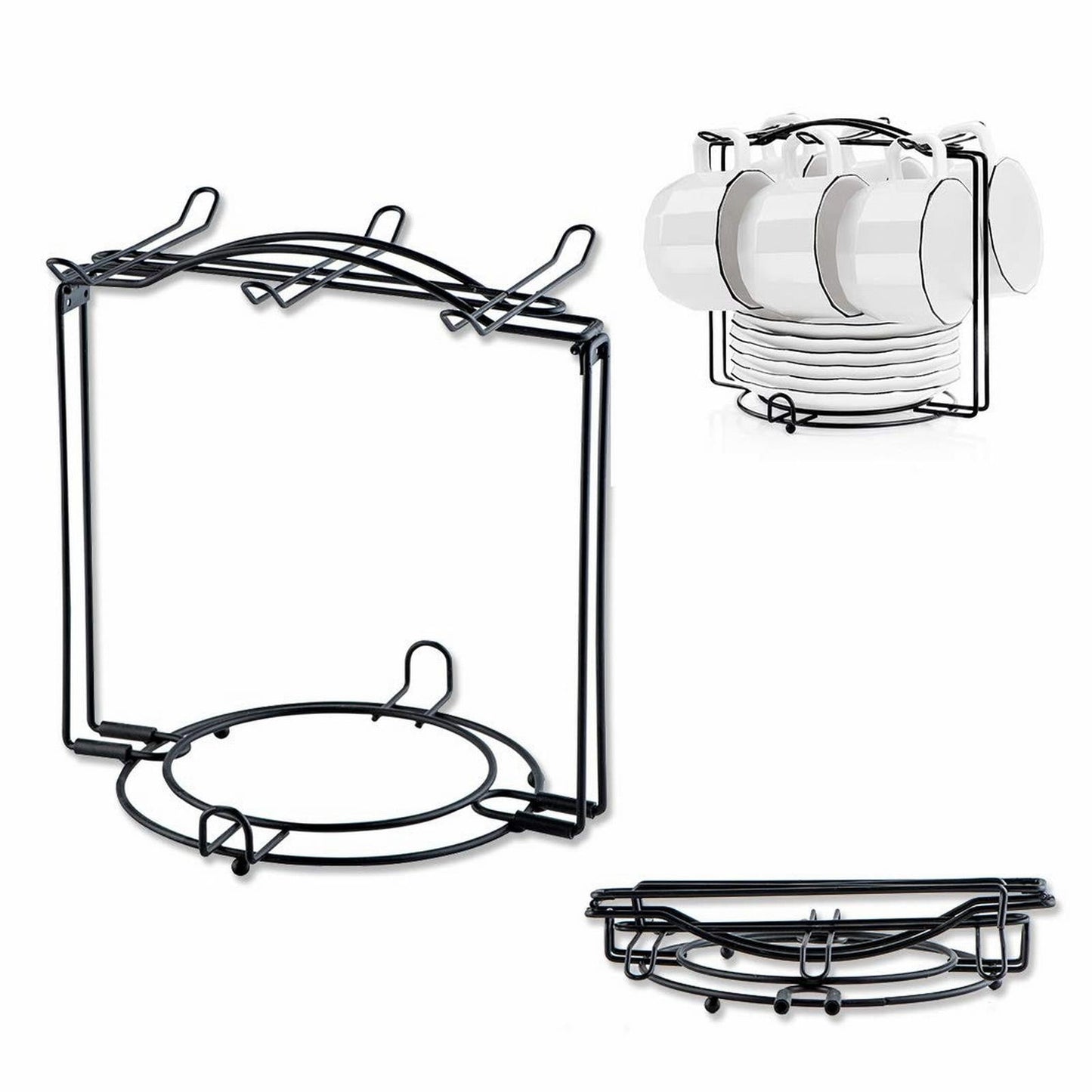 Under Cabinet Storage Mug Hooks, Under Cabinet Utensil Holder Hanger Hook, Double Sided Utensil Racks Coffee Mug Holder for Kitchen Storage, 12 Hooks, 10.03x3.15x2.75 7.3" x 6.7" x 8.2" Silver