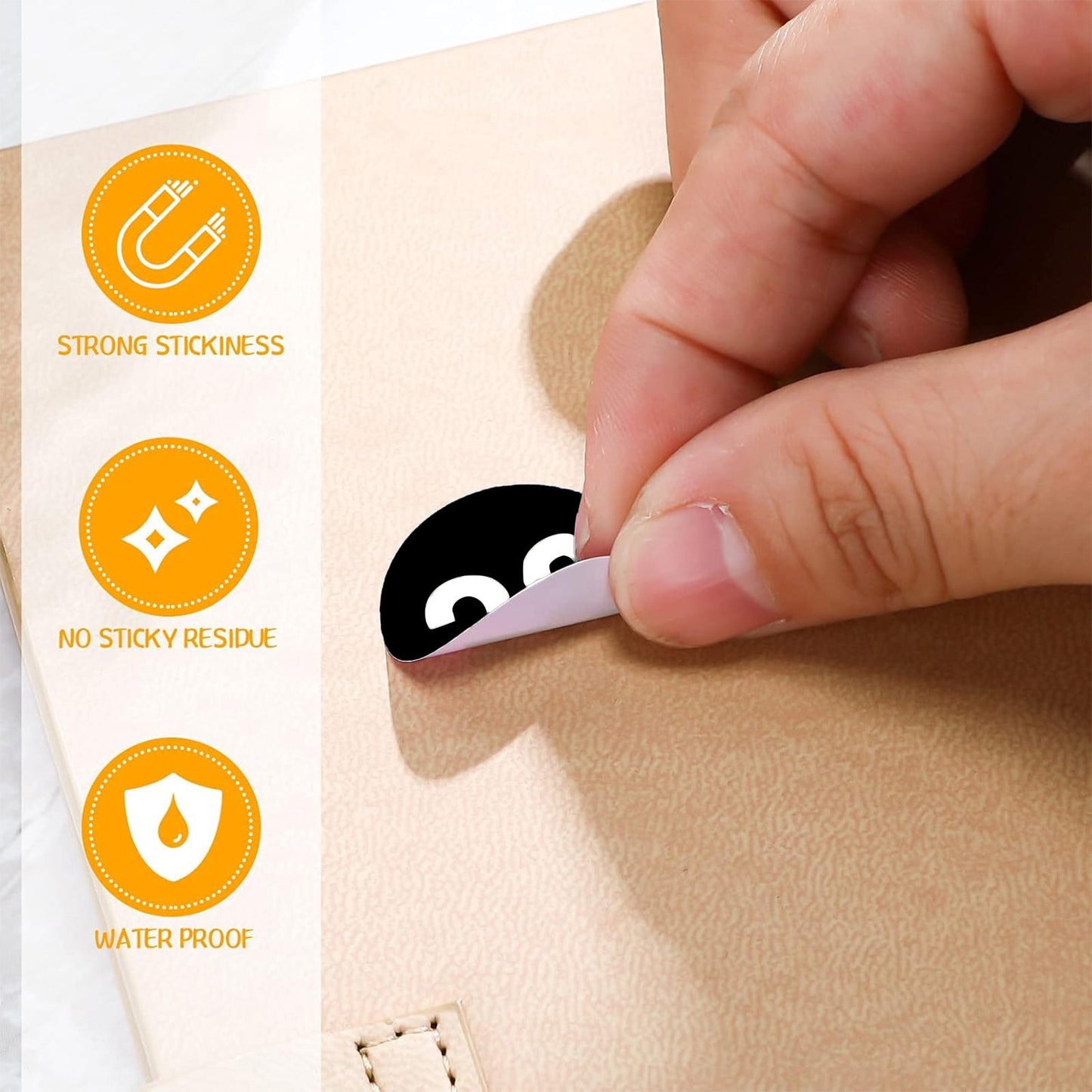 1 Inch Round Number Stickers,1-100 Multi-Color Self-Adhesive Labels for Mailbox,Scrapbook,and DIY Crafts,Easy to Peel and Stick on Various Surfaces,Durable Paper Material for Long-Lasting Use Black