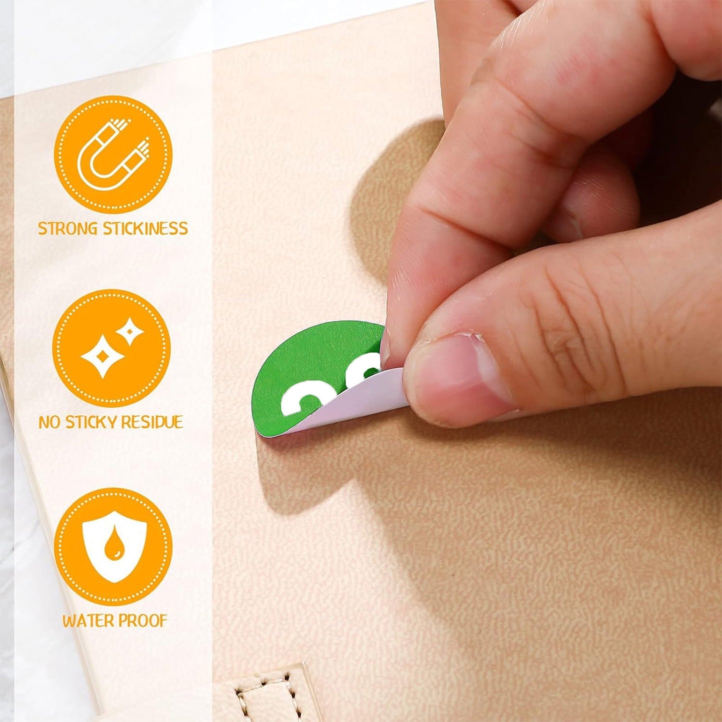 1 Inch Round Number Stickers,1-100 Multi-Color Self-Adhesive Labels for Mailbox,Scrapbook,and DIY Crafts,Easy to Peel and Stick on Various Surfaces,Durable Paper Material for Long-Lasting Use Green