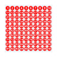 1 Inch Round Number Stickers,1-100 Multi-Color Self-Adhesive Labels for Mailbox,Scrapbook,and DIY Crafts,Easy to Peel and Stick on Various Surfaces,Durable Paper Material for Long-Lasting Use Red