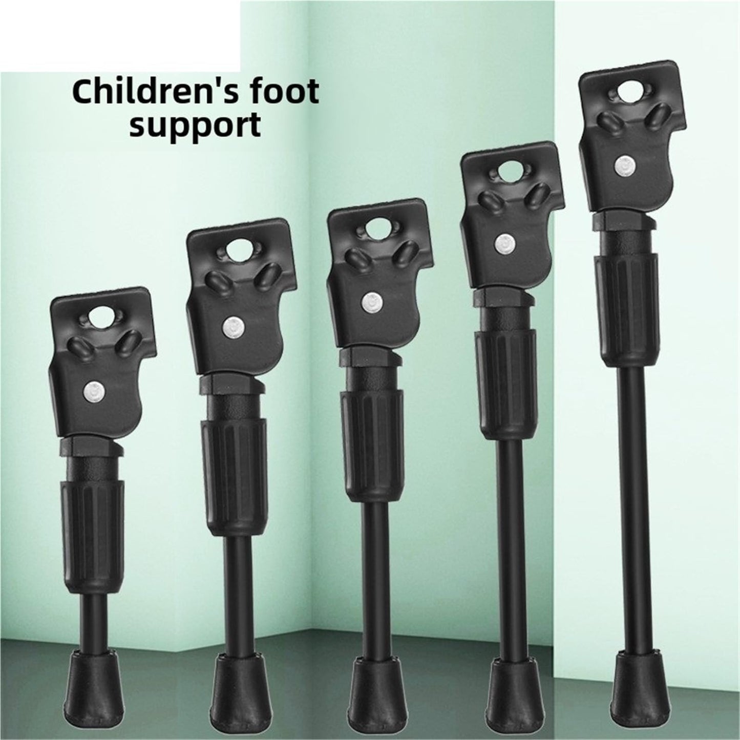 Universal Bicycle Stand - Side Stand - Adjustable - MTB - City Bike - Granny Bike - E-Bike - Racing Bike - Bicycle Accessories - Single Stand - Bicycle Support - 12 Inch - Black - 1 Piece