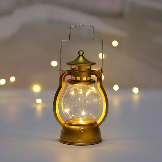 Battery operated candles - LED candles - candles - Hangable - Retro decorations - Christmas candles - LED candles with moving flame - Rituals products - candle holder - rechargeable candles - battery operated moving candles - Gold
