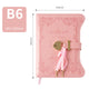 Diary - Journal - diary with lock - password book - Notebook - notebook b6 - diary for adults - books - Retro - Creative - Christmas gifts - Christmas gifts for adults - gift for women - gift for men - pink