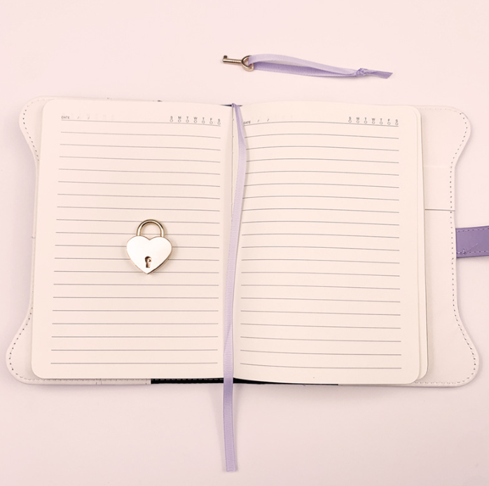 Diary - Journal - diary with lock - password book - Notebook - notebook b6 - diary for adults - books - Retro - Creative - Christmas gifts - Christmas gifts for adults - gift for women - gift for men -blue
