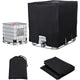 IBC Water Tank Cover Waterproof UV Resistant 420D Tarpaulin with Zipper, 300 L