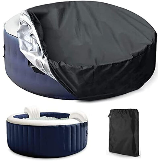 Round Spa Cover Waterproof Dustproof UV Resistant, 210 x 30 cm