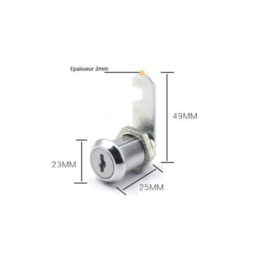 4 Pcs Cylinder Furniture Locks for Cupboards Cabinets and Wardrobes, 25 mm