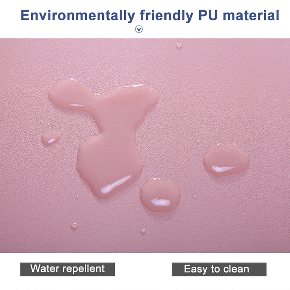 Dengjunhu Desk Pad Protector,Mouse Pad,Office Desk Mat, Non-Slip Desk Blotter, Laptop Desk Pad, Waterproof Desk Writing Pad for Office and Home Pink