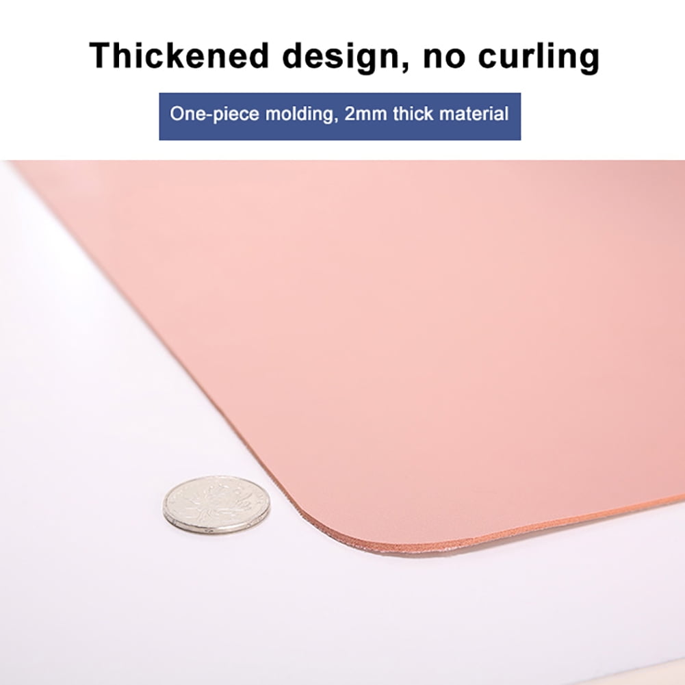 Dengjunhu Desk Pad Protector,Mouse Pad,Office Desk Mat, Non-Slip Desk Blotter, Laptop Desk Pad, Waterproof Desk Writing Pad for Office and Home Pink