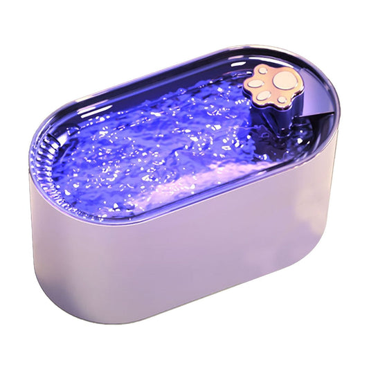 Cats Water Fountains, 3L Automatic Pet Dispenser, Automatic Cats Water Fountains Dog Water Dispenser, Whispers Quiet Cats Fountains Pet Water Fountains, Dog Water Dispenser with LED Light B