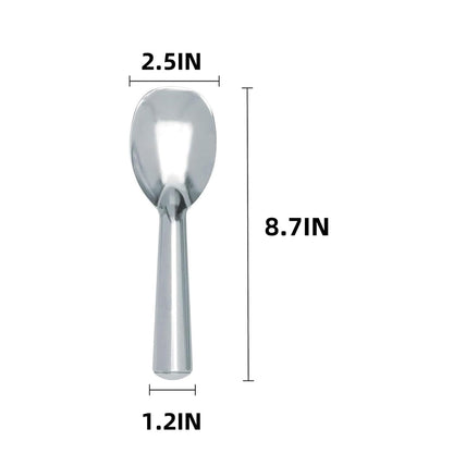 QZS Kitchen Anti-Freeze Ice Cream Spade,Aluminum Alloy Ice Cream Paddle with Comfortable Handle,Dessert Spade for Indoor and Outdoor Use,1Pack