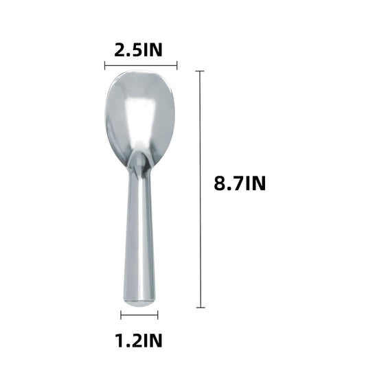 QZS Kitchen Anti-Freeze Ice Cream Spade,Aluminum Alloy Ice Cream Paddle with Comfortable Handle,Dessert Spade for Indoor and Outdoor Use,1Pack